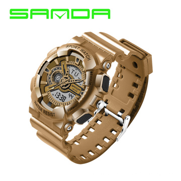 2019 SANDA 799 3 Brand Fashion Watch Men G Style Army Military Shock Wristwatches Luxury Analog Digital Sports Watches